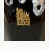 Large pitcher in sandstone blazed great fire