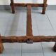 Vintage brutalist oak table 1970