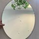 Miroir oval biseauté vintage 44x60cm