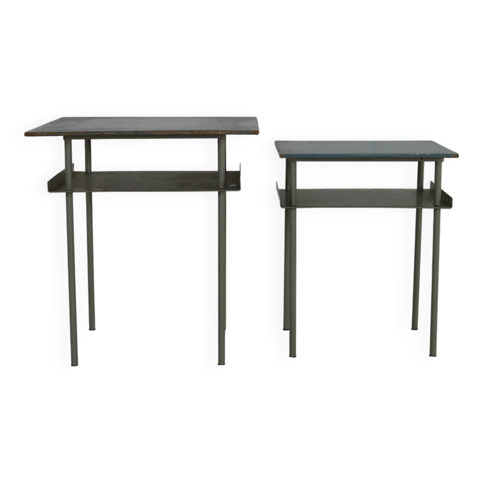 Dutch design set of two sidetables by Wim Rietveld for Auping Holland