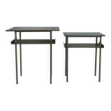 Dutch design set of two sidetables by Wim Rietveld for Auping Holland