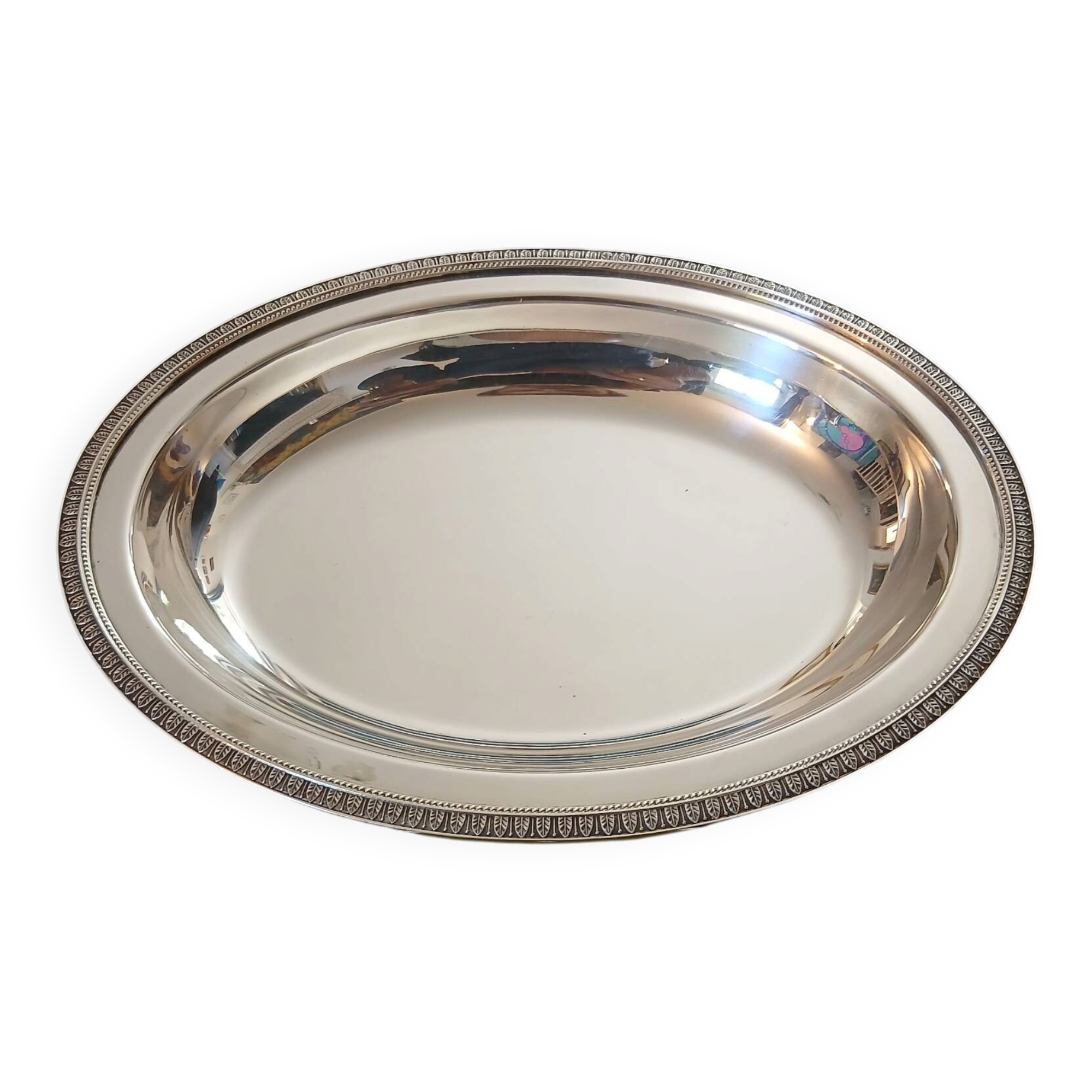 Christofle Malmaison oval serving platter silver-plated metal