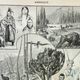 Old engraving 1898, America, tribe, fauna and flora • Original and vintage lithograph