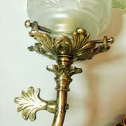 Applique en bronze et le verre art déco  années 1930