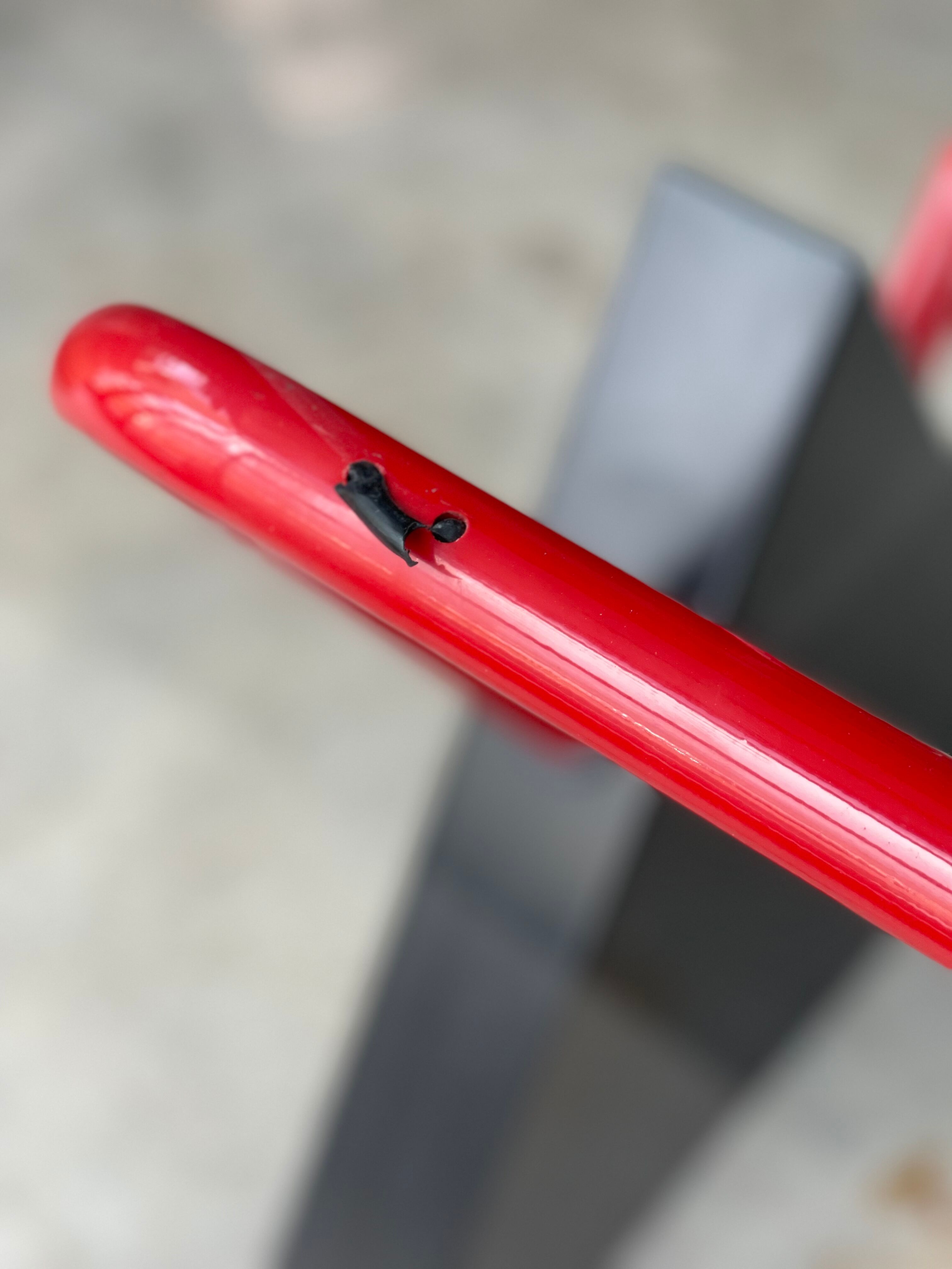 Modernist table / desk gigante zambusi boccato X seccose Memphis 1980