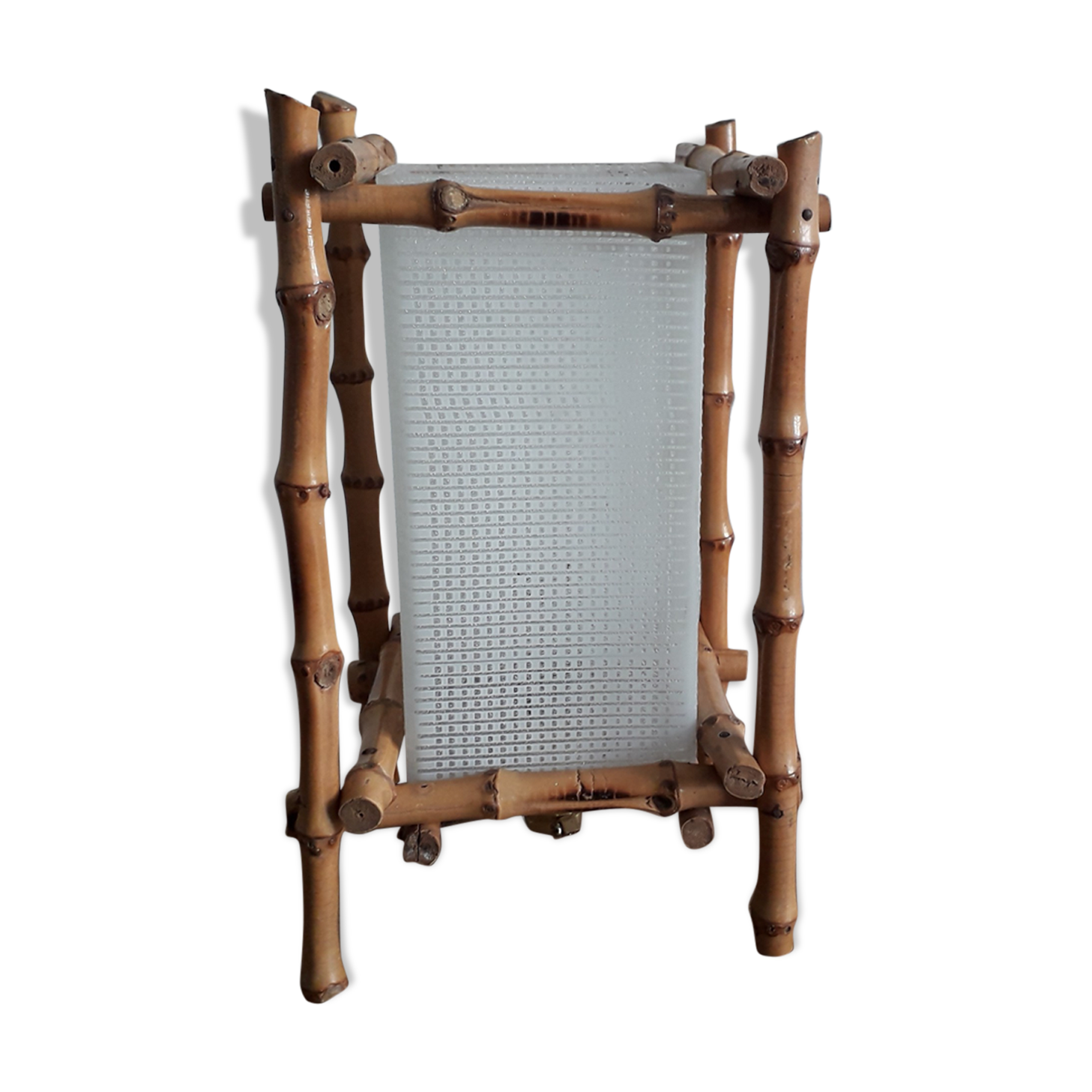 bamboo table lamp 60s