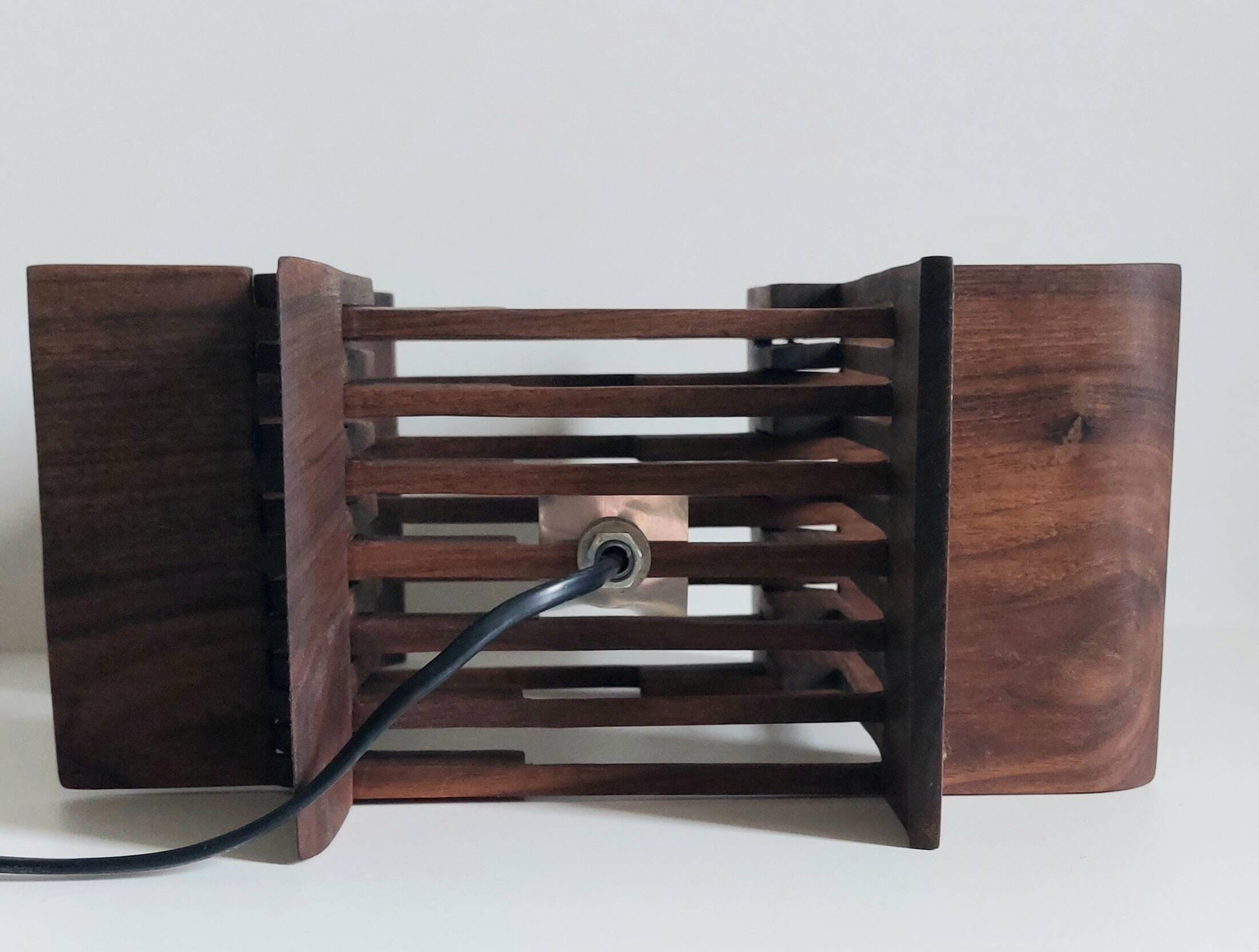 Solid teak design lamp