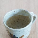 Set of 6 signed pyrite stoneware cups