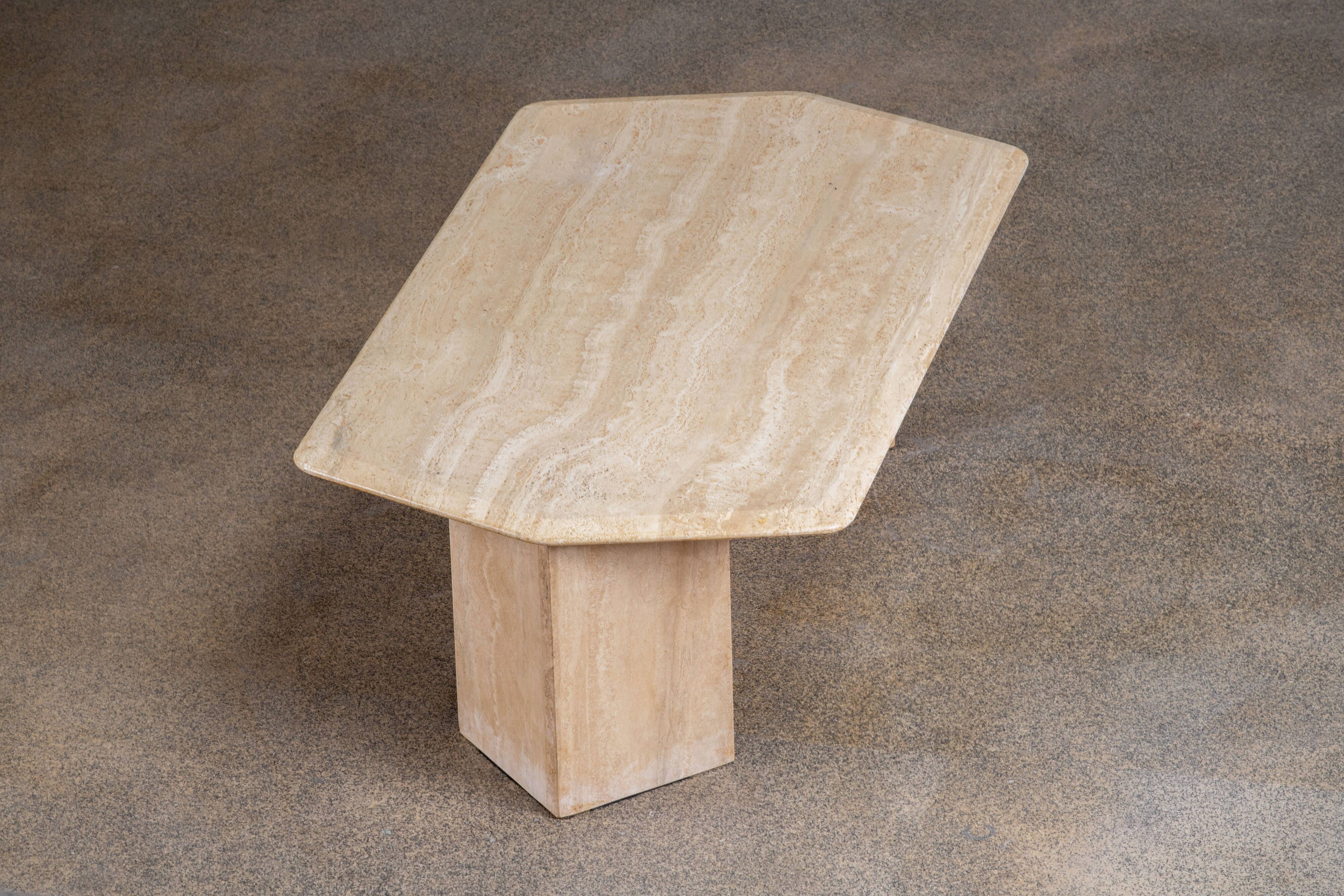 Coffee table Vintage Design Travertine – 134 cm