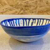 Saladier bleu et blanc porcelaine