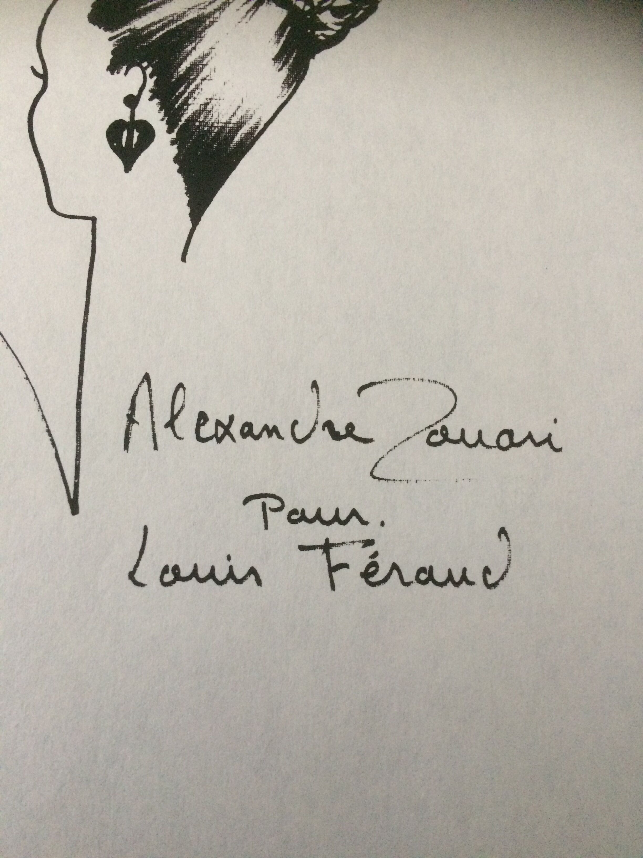 Illustration of press by Alexandre de Paris for Givenchy 80s