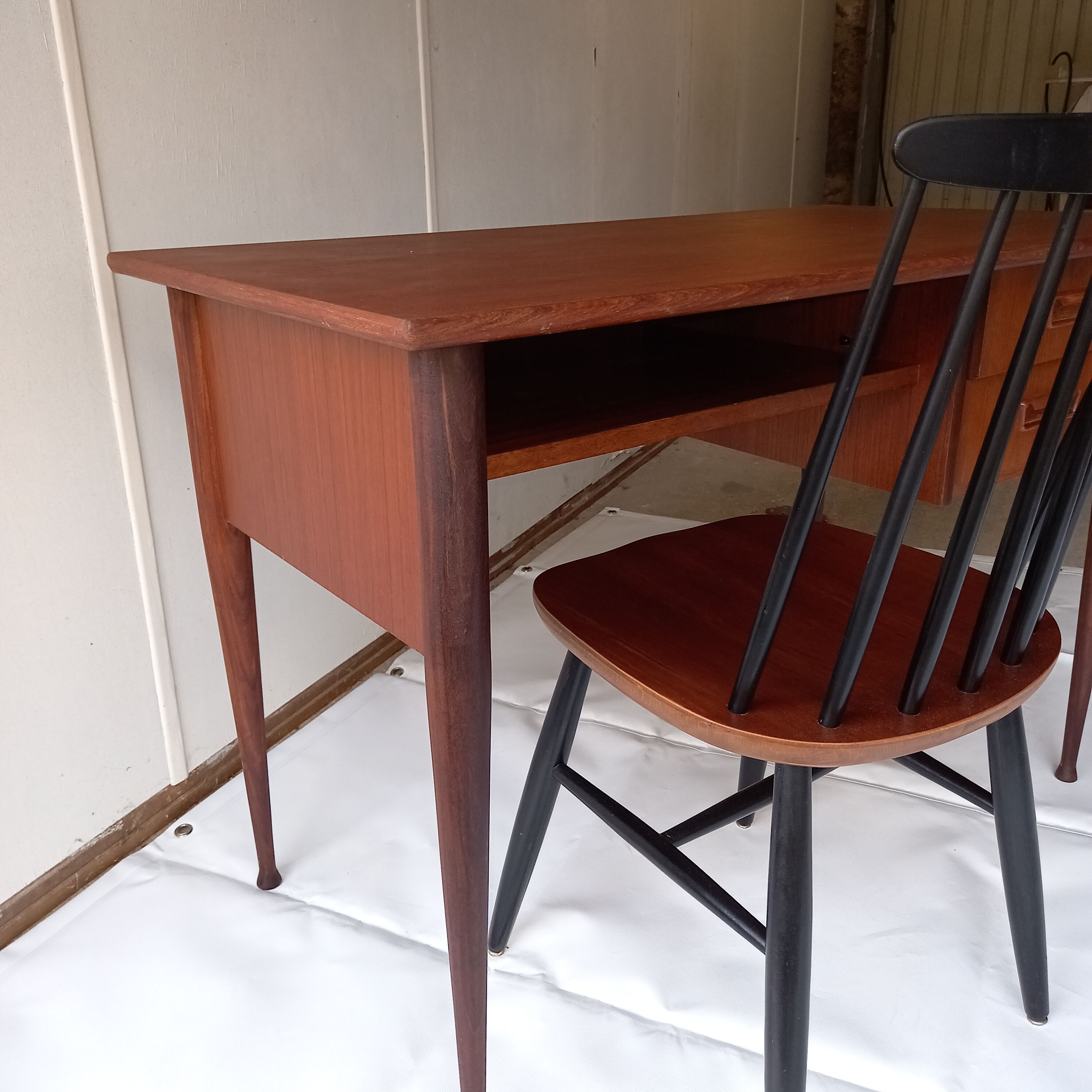 Scandinavian teak office 60s
