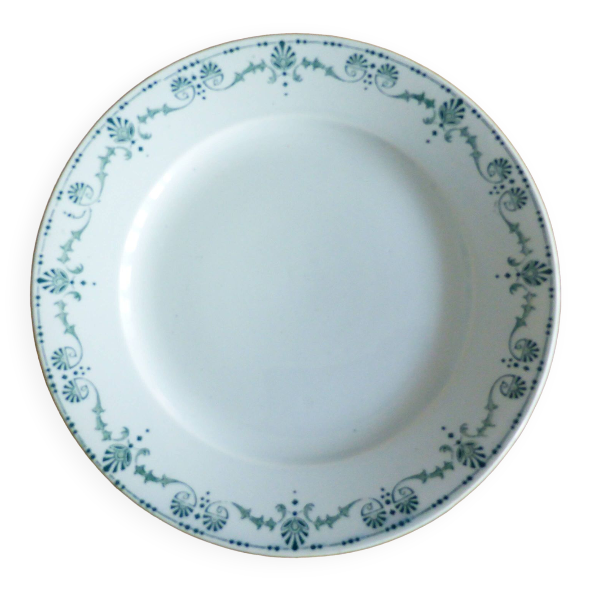 1 dessert plate in Gien iron clay Etruscan model 221214