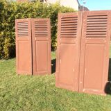 Pair of old wooden shutters