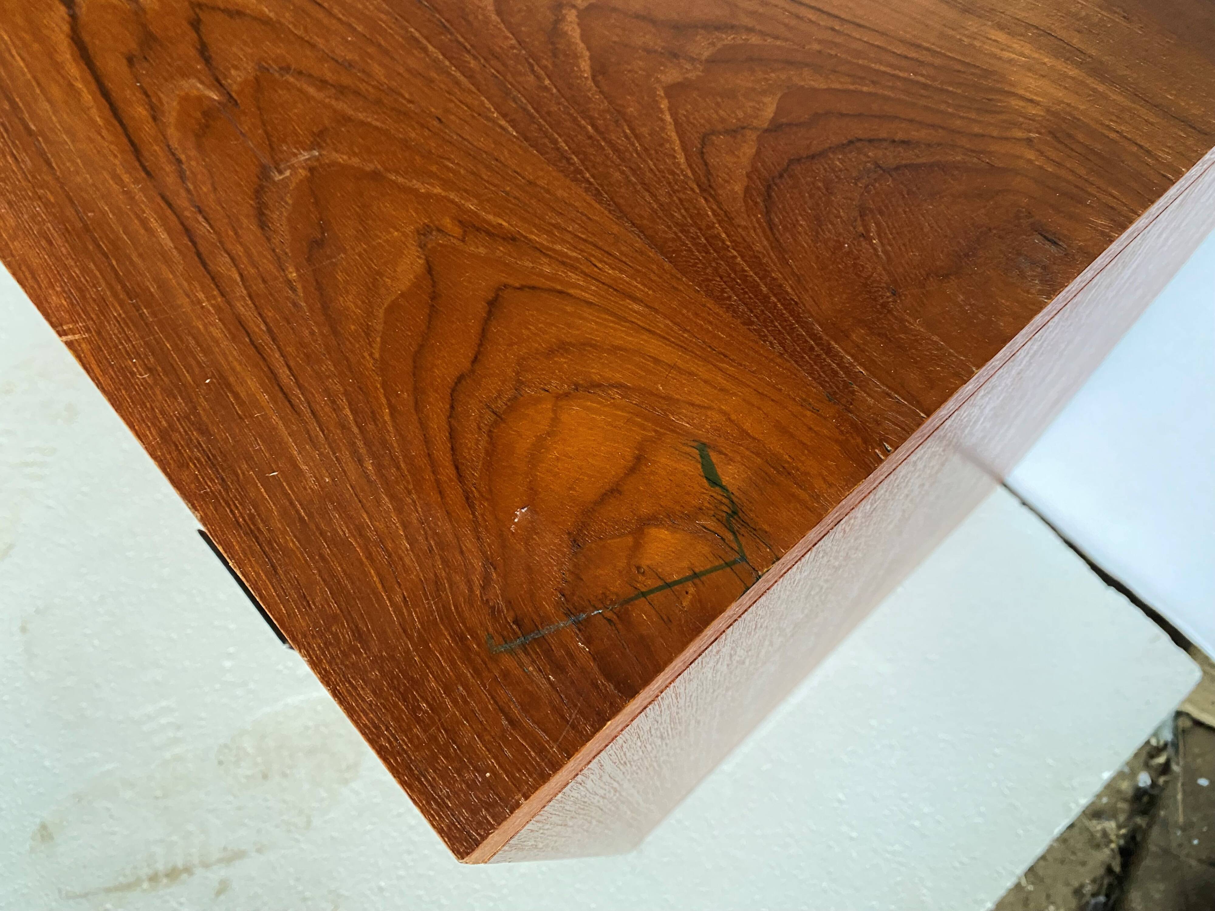 Convenient storage unit in Scandinavian teak from the 60s