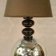 Lampe en aluminium et verre Murano, début XXIe siècle