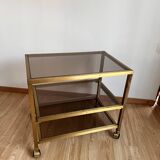 Glass and gold dessert