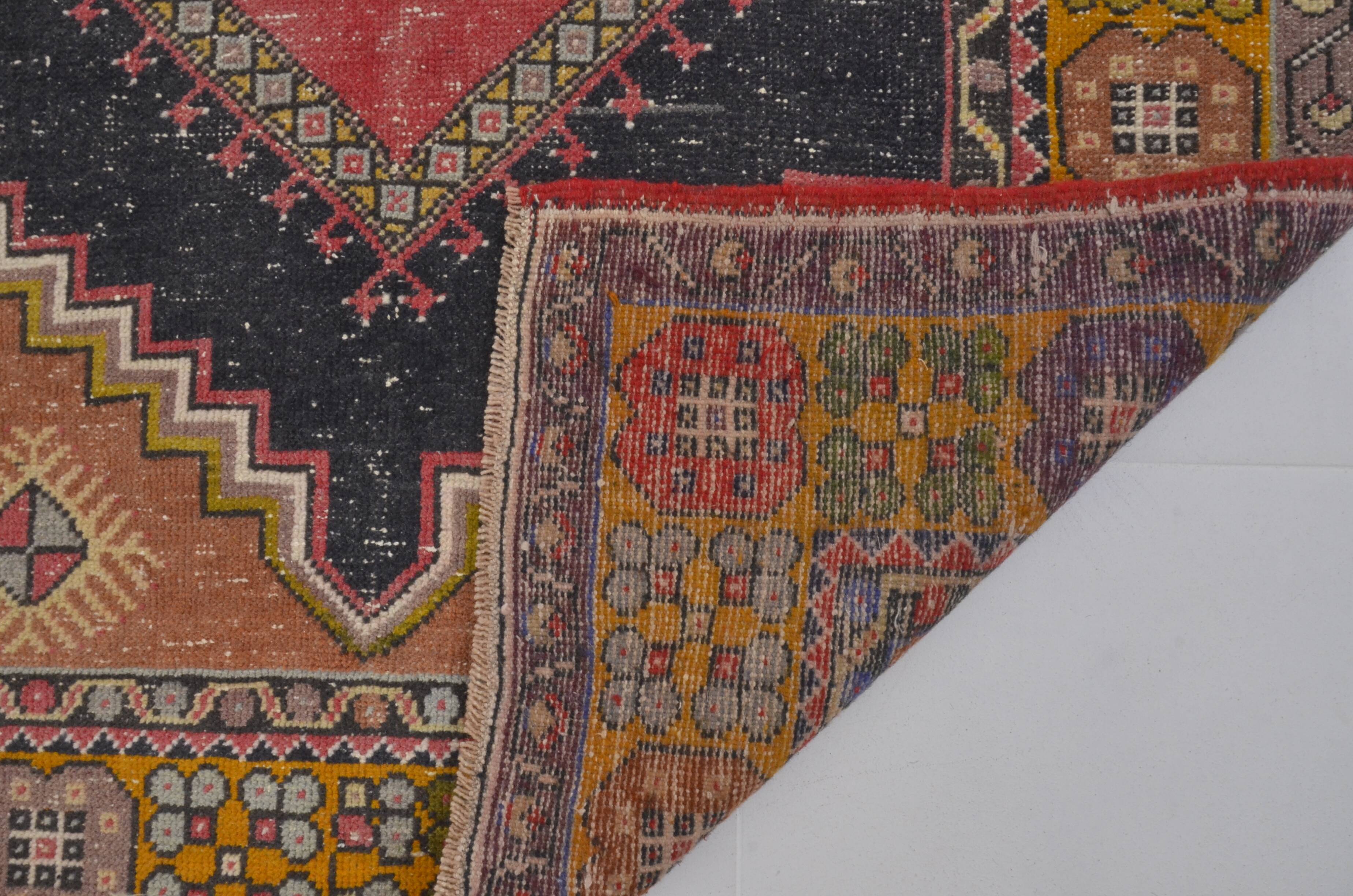 Red & Orange Turkish Wool Rug sku 2493