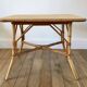 Rattan and bamboo coffee table 60s