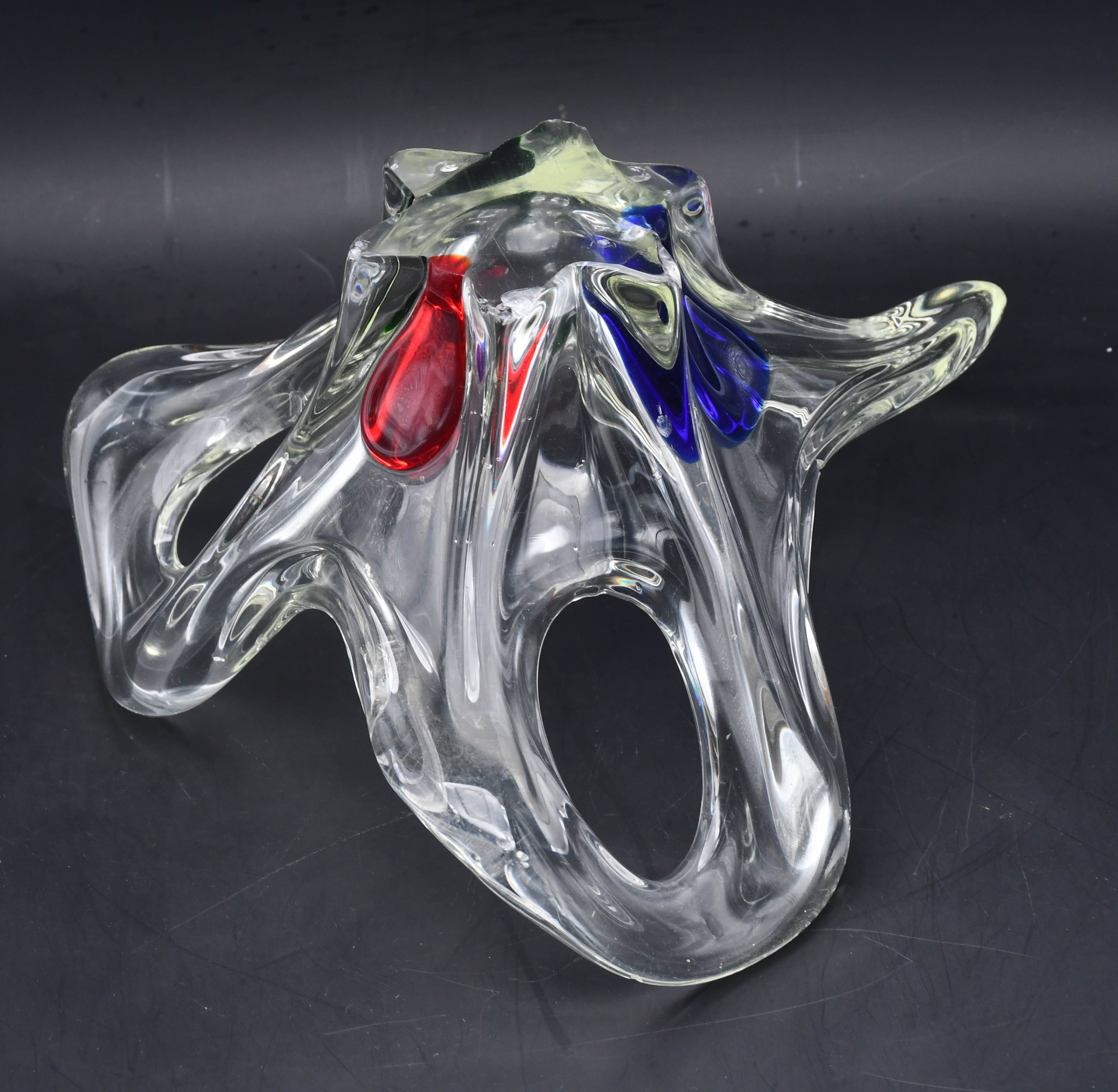 Midcentury Murano glass vase, 1970s