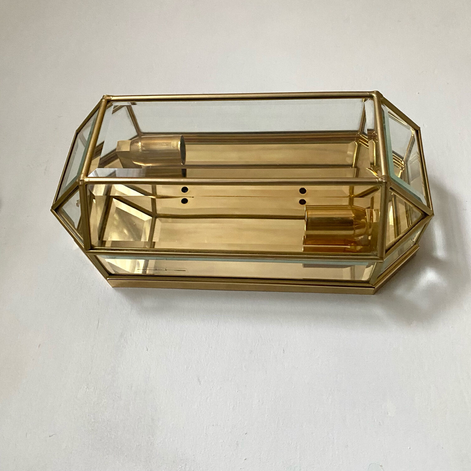 Large ceiling light, vintage wall sconce, 80s/90s.