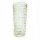 Vulkany vase, mid-century modern, olive soda glass, designed by J.S. Drost, Poland, 1970s