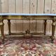 Louis XVI style coffee table – Gilded wood and Carrara marble