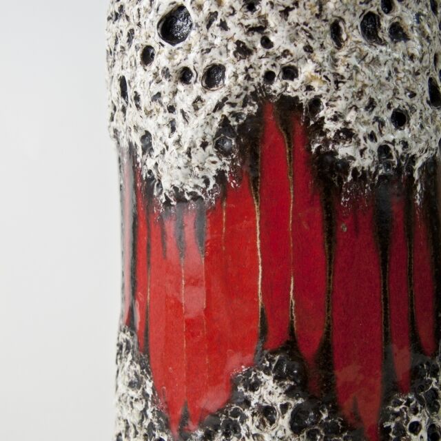 Vase with red motif Scheurich