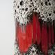 Vase avec motif rouge Scheurich