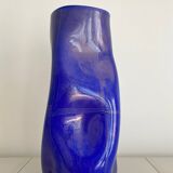 Blue/Gold Murano XL Vase 40cm height