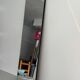 Minimalist rectangular wall mirror with a brass frame, 1960s, Germany