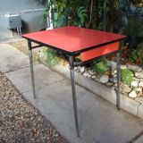 Vintage red formica table 60