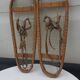 Old snowshoes made of wood and hoses