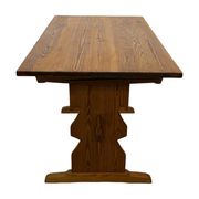 Vintage Pinewood Dining Table Desk with Drawer 60s Design