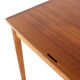 Compact Poul Hundevad for Hundevad & Co extendable dining table in teak