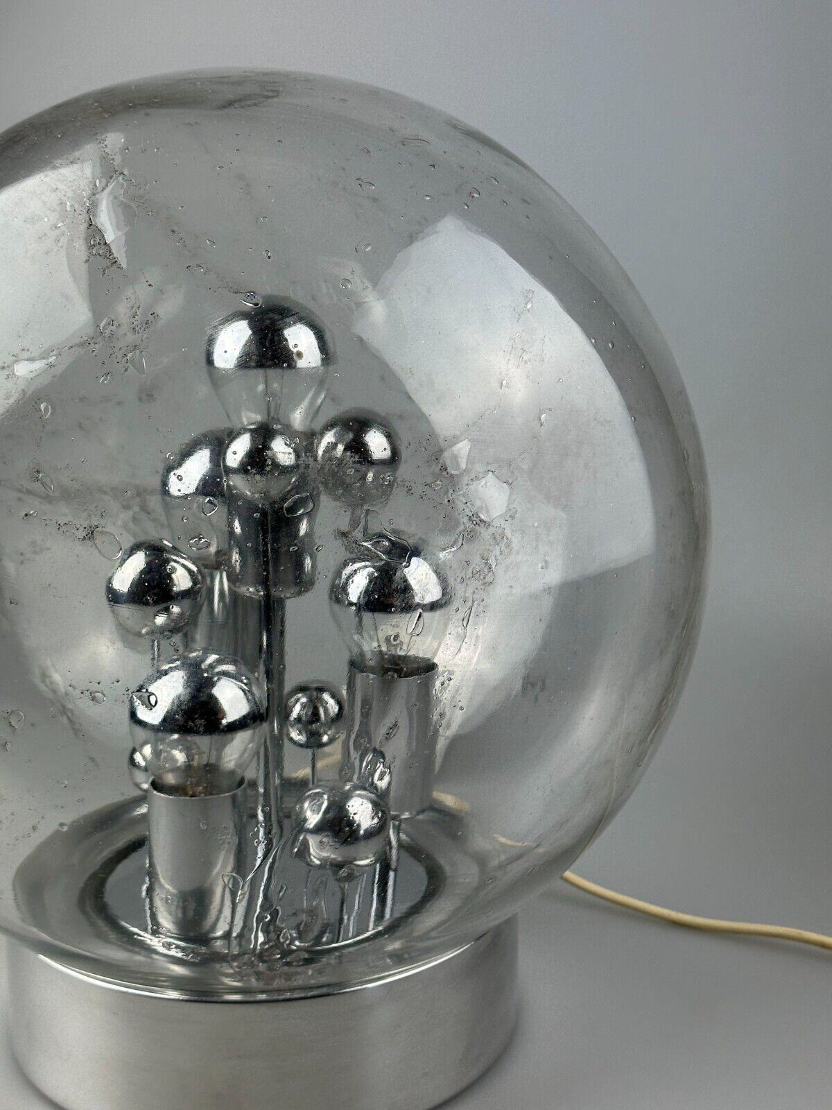 60s 70s table lamp ball lamp Doria "Big Ball" glass space age design