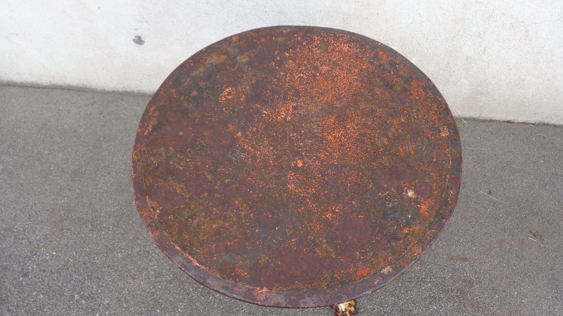 Cast iron garden table