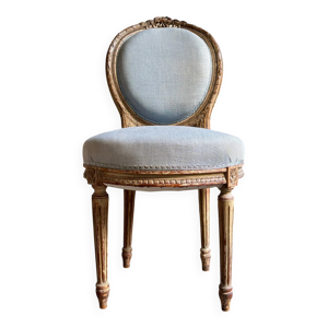 Chaise à dossier médaillon - coton