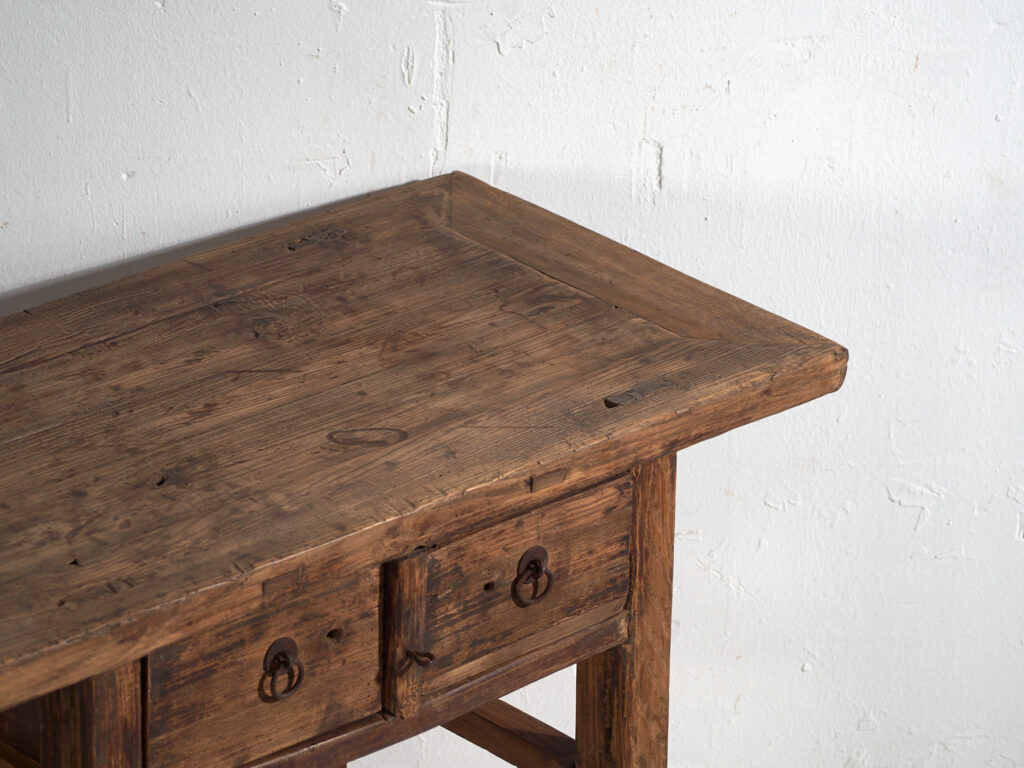 Console ancienne en bois d'orme – Chine, vers 1920