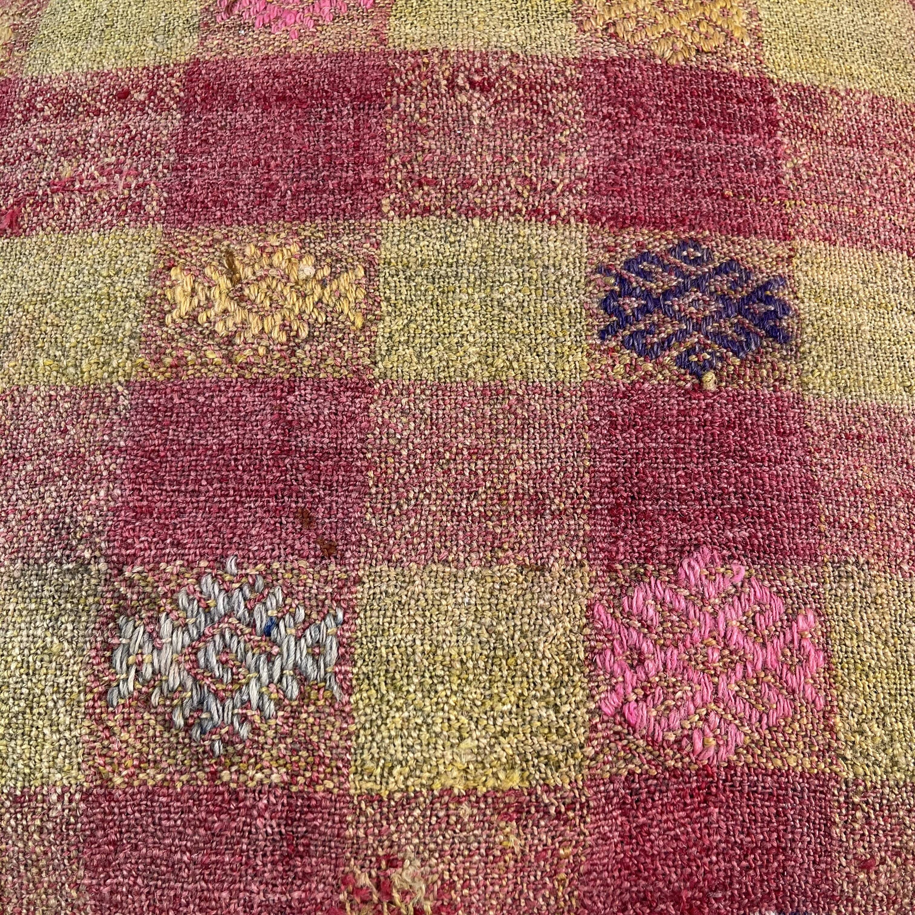 Vintage turkish kilim cushion cover 60 x 60 cm