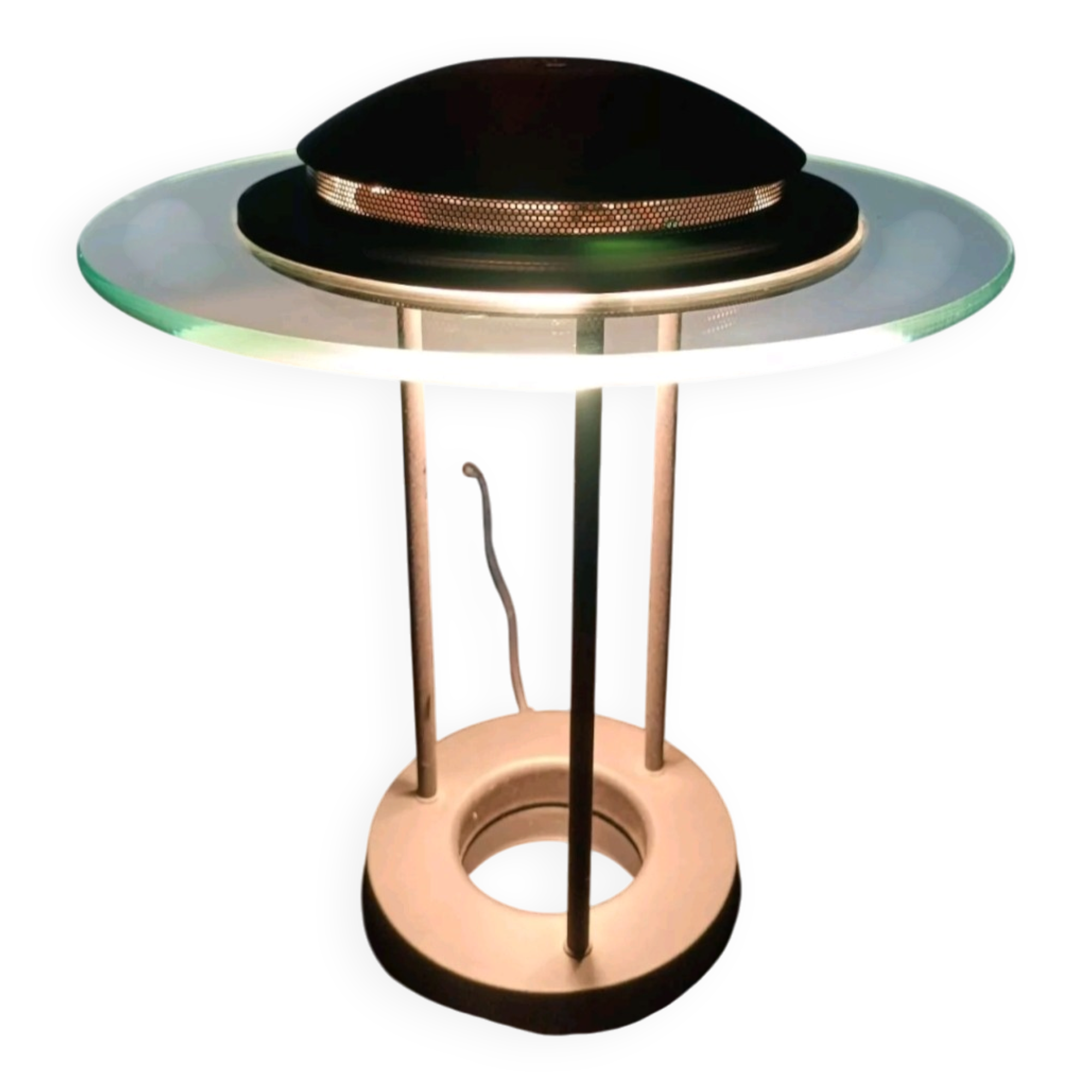 Originale lampe Saturn par Robert Sonneman pour G. Kovacs 1980