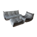 3-seater sofa, armchair and ottoman designed by Michel Ducaroy 1973