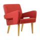 Red Midcentury Armchair by Jitona, Czechoslovakia 1960s