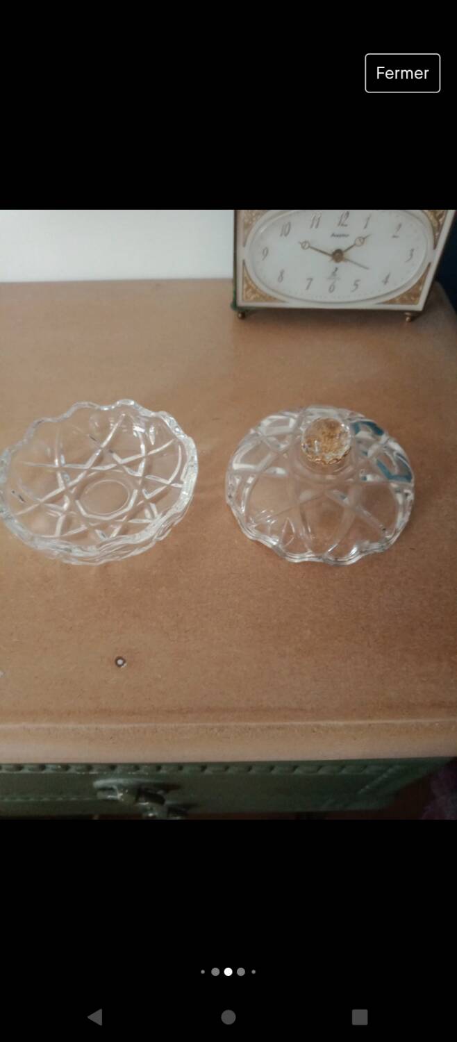 Small glass candy dish