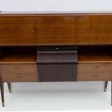 Osvaldo Borsani Mid-Century Modern Italian Sideboard with Bar Cabinet, 1950