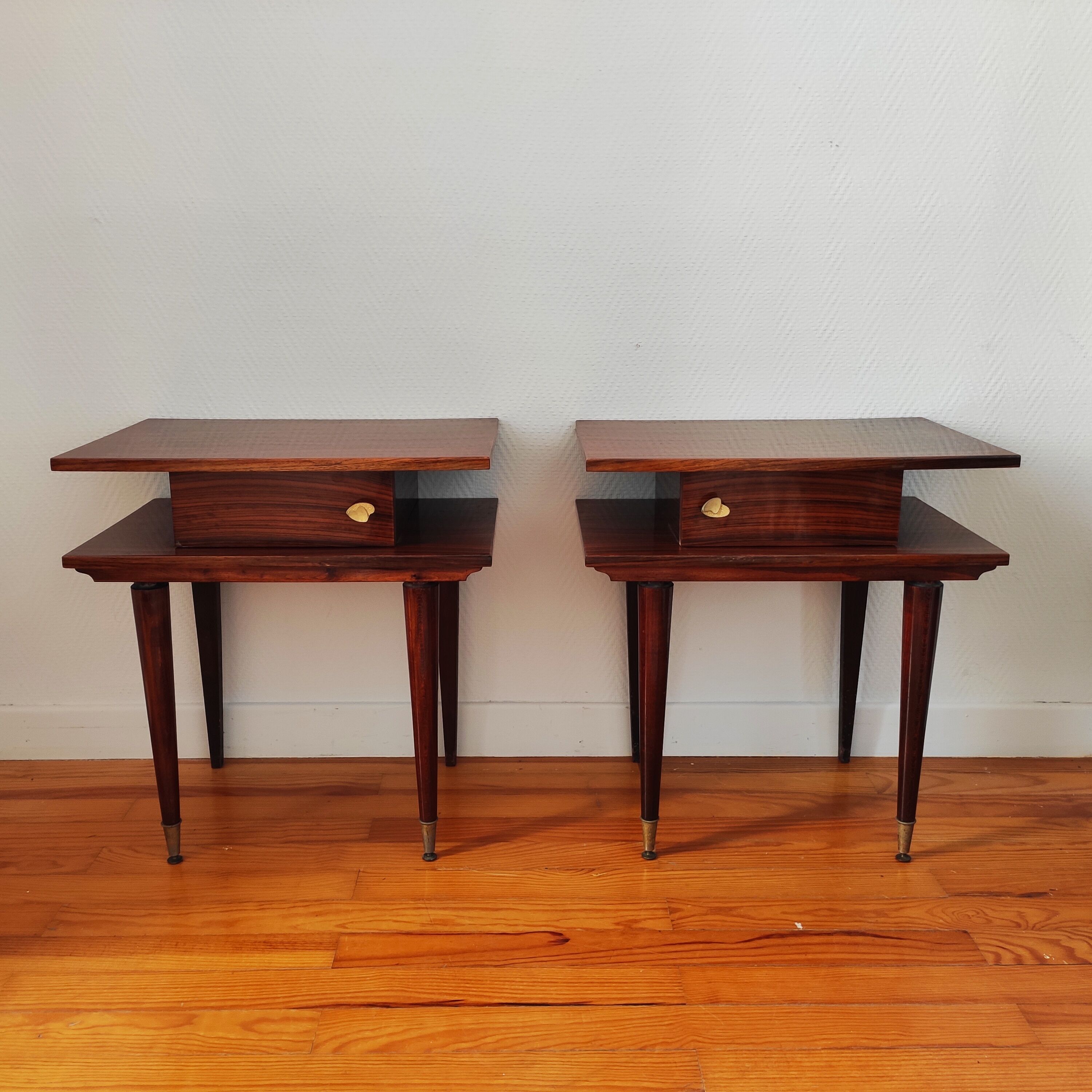 Pair of vintage bedside tables