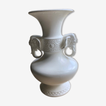 Elephant stucco vase