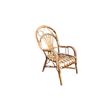 Fauteuil enfant en rotin