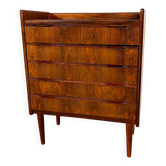 Vintage Danish mid-century modern rosewood chest of drawers by Henning Jørgensen 1959