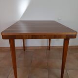 Extension table in Walnut Cesky Nabytek, Vintage Czech 1950 s